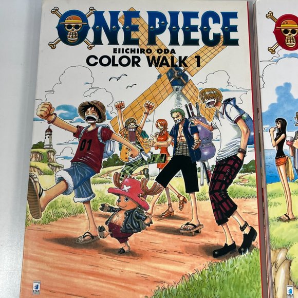 One Piece Color Walk Art Book, Vol. 1 & 2 Books Eiichiro Oda Italian - Picture 2 of 10